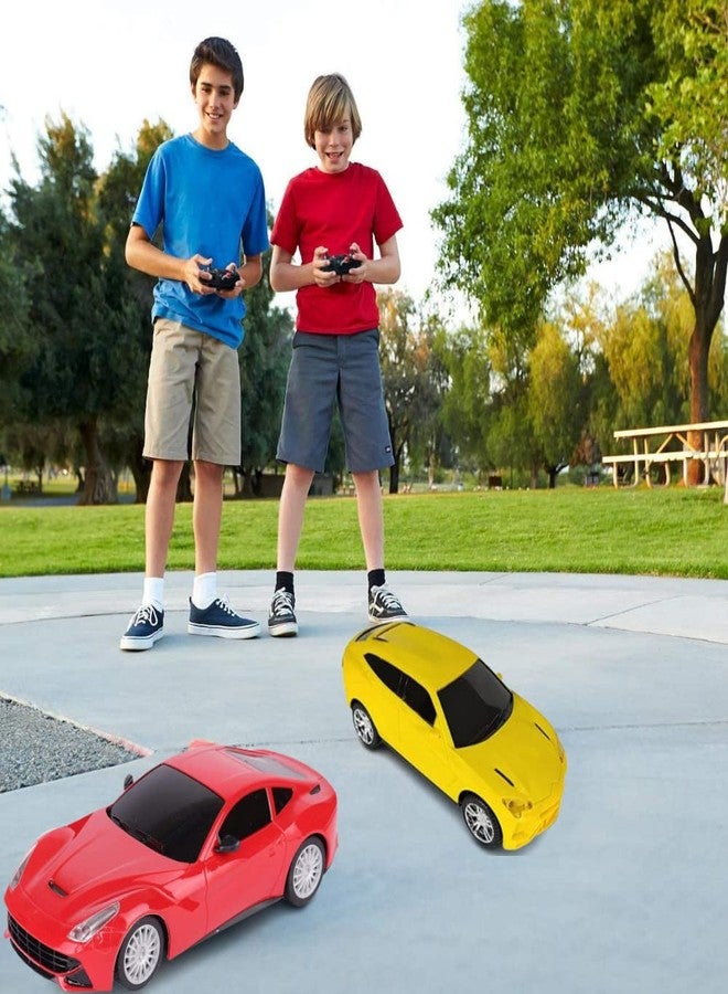 QUEENZOMY سيارة سباق كوينزومي فيزيمون قابلة للشحن تعمل بجهاز تحكم عن بعد للأولاد من عمر 4 سنوات فما فوق، مصنوعة من البلاستيك مع مصابيح LED، عبوة من سيارة واحدة، ألوان متنوعة - Image 2